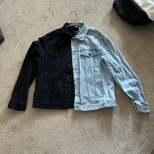 Multicolored jean jacket size xl